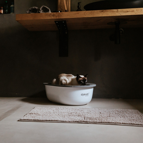 weitere Abbildung Hunter Katzentoilette Oligo wei/hellgrau