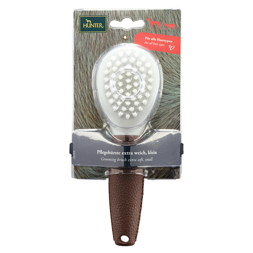 weitere Abbildung Hunter Pflegebrste Spa extra weich braun/grau fr Katzen