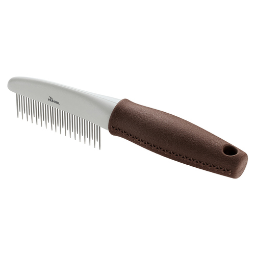Hunter Pflegekamm Spa braun/grau für Hunde