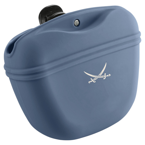 Hunter Silikon Snackbeutel Sansibar Morsum blau/beige, Größe: M