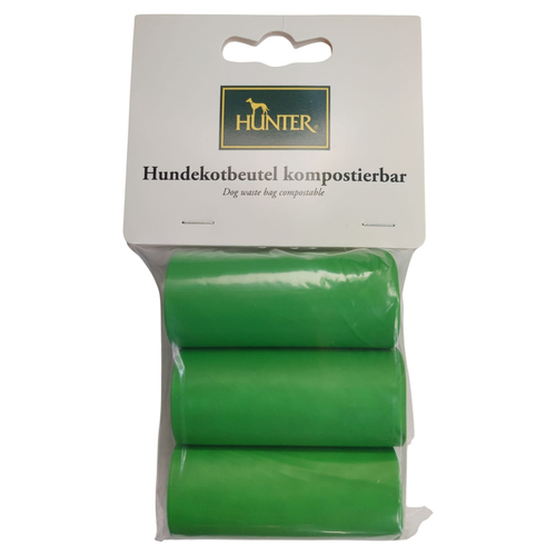 Hunter Smart Hundekotbeutel kompostierbar braun, 3 Rollen