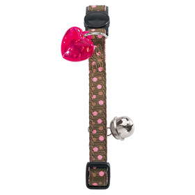 Abbildung Hunter Smart Katzenhalsband Dots braun/rosa
