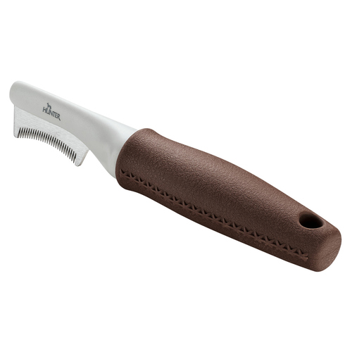 Hunter Trimmmesser Spa sichelförmig braun/grau für Katzen