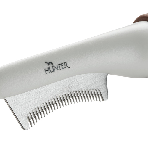 weitere Abbildung Hunter Trimmmesser Spa sichelfrmig braun/grau fr Katzen