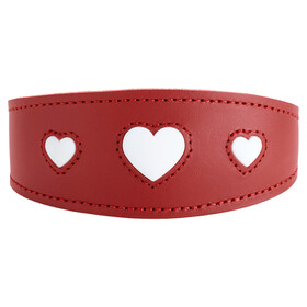 Abbildung Hunter Windhundhalsband Love rot/schwarz