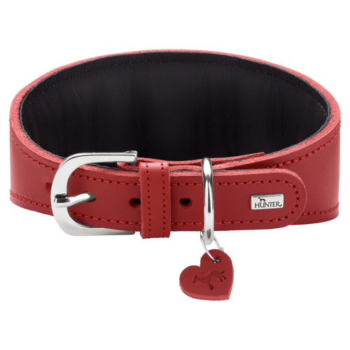 weitere Abbildung Hunter Windhundhalsband Love rot/schwarz