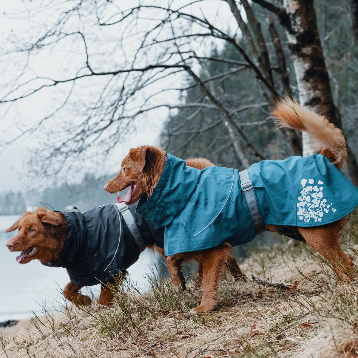 Hurtta Monsoon Regenmantel blau