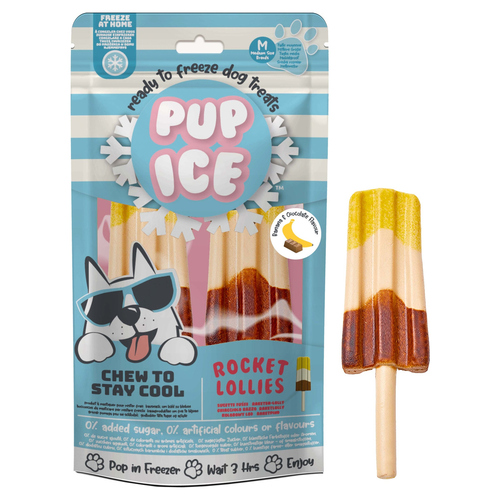 Imaginelles Pup Ice Dog Rocket Lollies Banana & Chocolate "M" 1 x 2 Stück