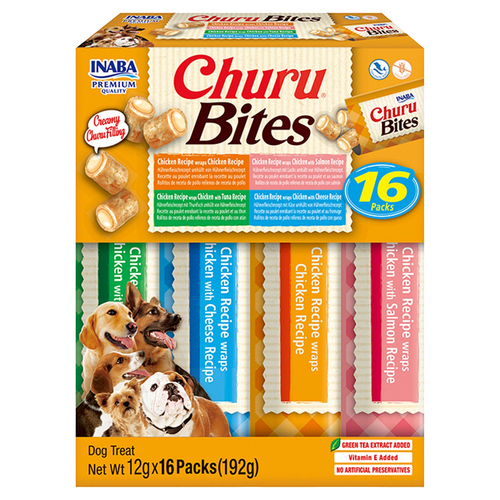 Inaba Dog Churu Hundesnack Bites Mix Multipack 16 x 12 g