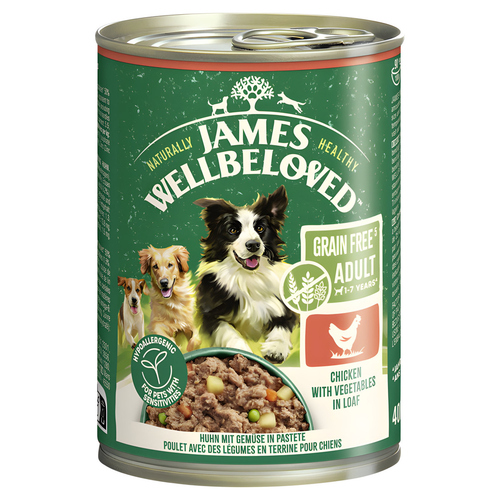 JAMES WELLBELOVED Adult Getreidefrei Huhn 400 g - 6 Stück