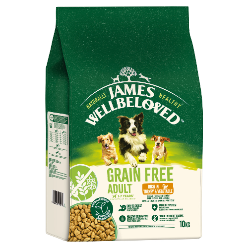 JAMES WELLBELOVED Adult Getreidefrei Truthahn & Gemüse 10 kg