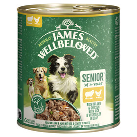 Abbildung JAMES WELLBELOVED Senior Lamm + Huhn 800 g - 6 Stck