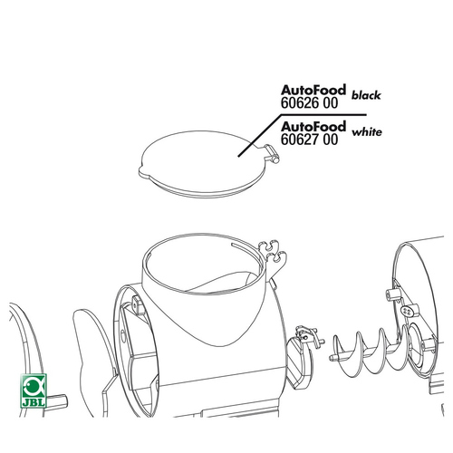 AutoFood White Deckel Futterkammer, Abbildung 1