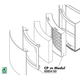 Abbildung JBL Ersatzteil CP m greenline Halterung Modul FilterPad
