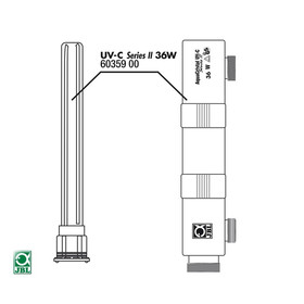 Abbildung JBL Ersatzteil Gehuse + Glas fr UV-C 36 W