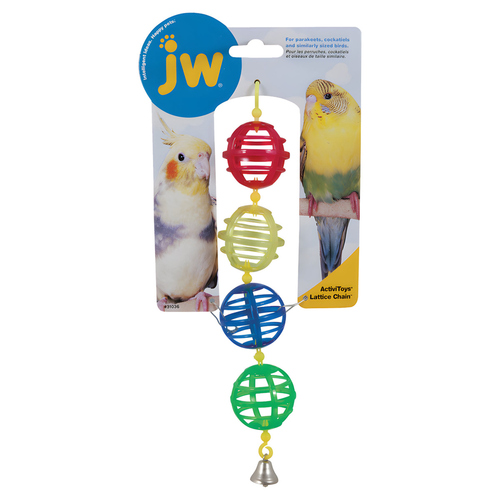 weitere Abbildung JW PET Activitoy Vogelspielzeug Gitterkugel Kette