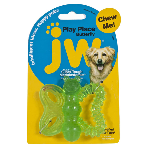 JW PET Hundespielzeug Butterfly Puppy Teether