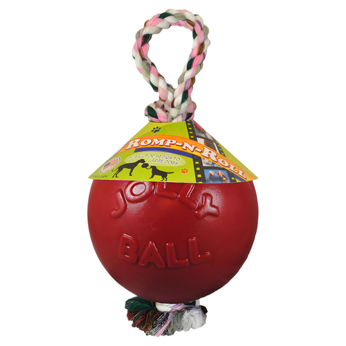 Jolly Hundespielzeug Romp-n-Roll rot, Größe: L
