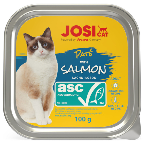 Josera JosiCat Paté ASC Salmon 100 g - 32 Stück