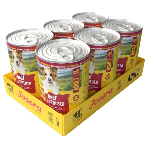 Josera Meat Lovers Adult Menu Beef & Potato 400 g - 6 Stück