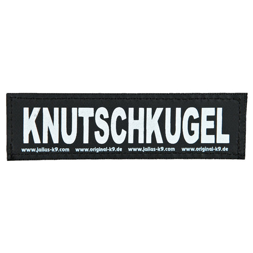Julius K-9 Klettaufschrift „SEXMACHINE“ – Große Variante In Schwarz, Reflektierend, Für Hundegeschirre