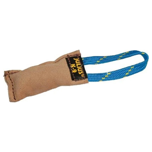 Julius-K9 Dummy Leder mit einer Schlaufe außen genäht