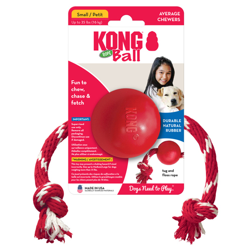 weitere Abbildung KONG Ball mit Kordel