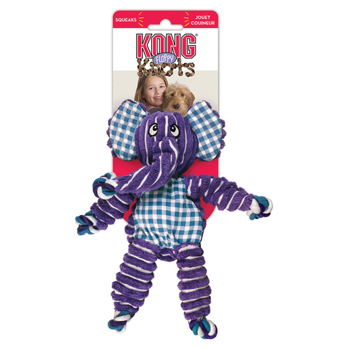 weitere Abbildung KONG Floppy Knots Elephant lila