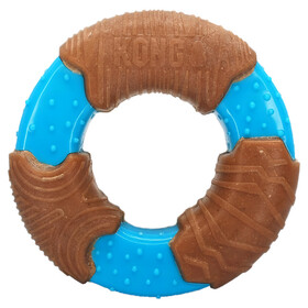 Abbildung KONG Hundespielzeug Corestrength Bamboo Ring braun/blau