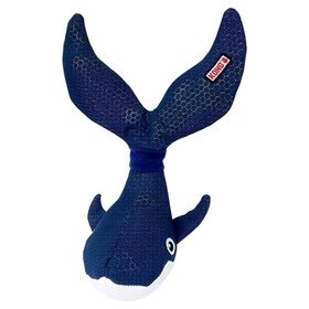 Abbildung KONG Hundespielzeug Shakers Shimmy Whale blau/wei