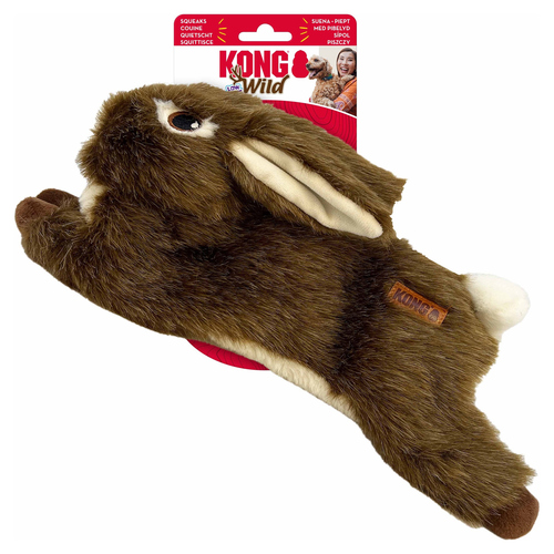 weitere Abbildung KONG Hundespielzeug Wild Low Stuff Rabbit braun