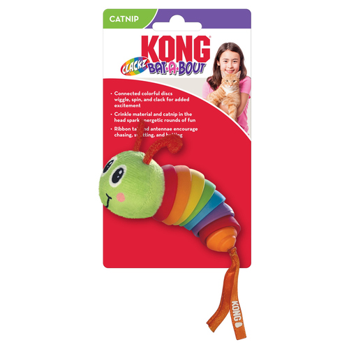 weitere Abbildung KONG Katzenspielzeug Bat-A-Bout Clackz Caterpillar