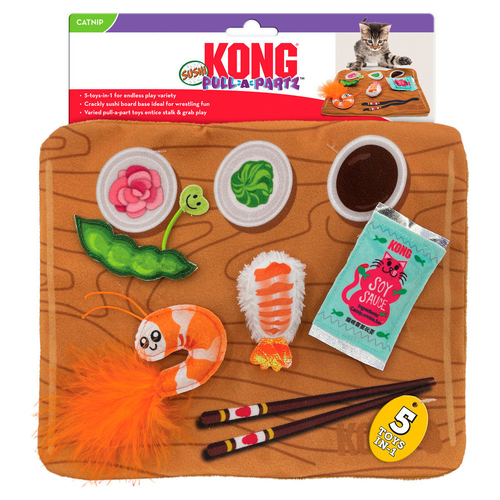 weitere Abbildung KONG Katzenspielzeug Pull-A-Partz Sushi