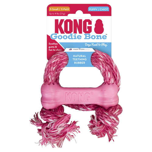 weitere Abbildung KONG Puppy Goodie Bone mit Seil