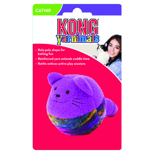 weitere Abbildung KONG Yarnimals Plschball mit Rassel und Katzenminze