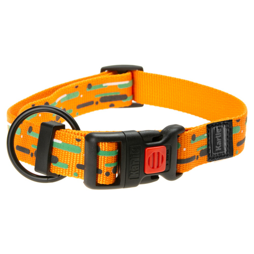 Karlie ART SPORTIV PLUS Halsband – Rot, 15 Mm Breite, Verstellbar Von 30-45 Cm Mit Zugentlastung