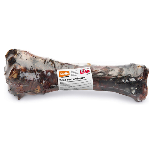 Karlie Getrocknetes Unterbein Rind rund in Folie