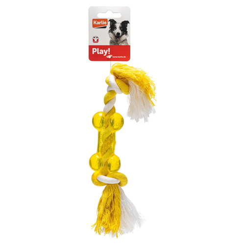weitere Abbildung Karlie Hundespielzeug good4fun Knochen mit Seil