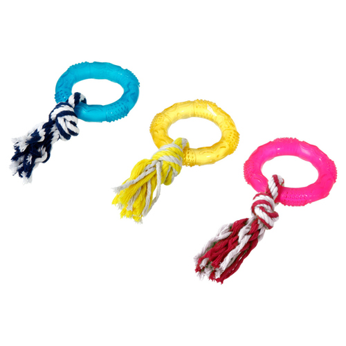 Karlie Hundespielzeug good4fun Ring mit Seil