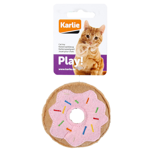 weitere Abbildung Karlie Katzenspielzeug Textil Donut pink