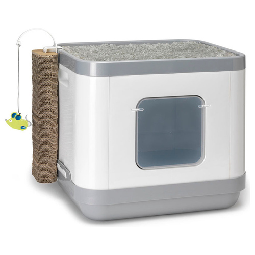 Karlie Katzentoilette Cube II grau