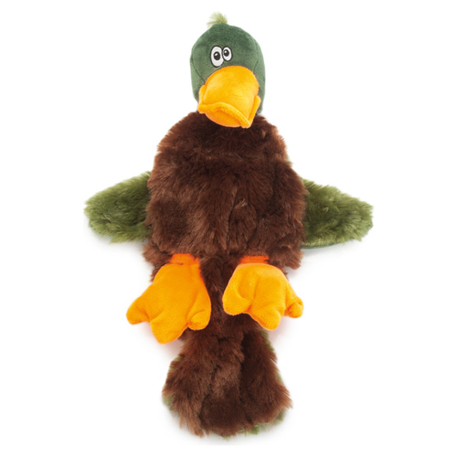 Karlie Plüschspielzeug Flatinos Ente Stockente braun