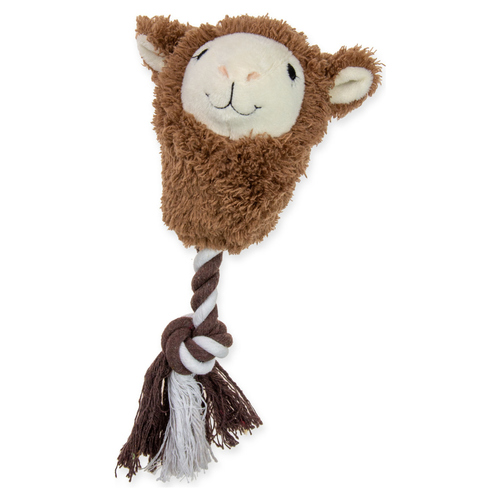 Karlie Plüschspielzeug mit Seil Alpaka