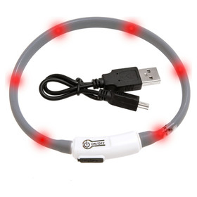 Abbildung Karlie Visio Light - LED-Leuchtring fr Katzen grau