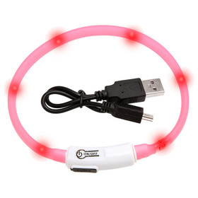 Abbildung Karlie Visio Light - LED-Leuchtring fr Katzen pink