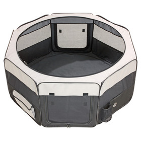 Abbildung Karlie Welpenauslauf-Faltbox Smart Top Lounge, grau/schwarz