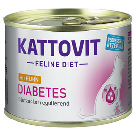 Abbildung Kattovit Feline Diet Diabetes/Gewicht mit Huhn 185 g - 12 Stck