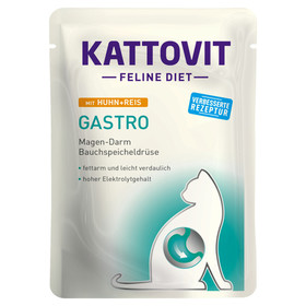 Abbildung Kattovit Feline Diet Gastro Huhn & Reis 85 g - 24 Stck