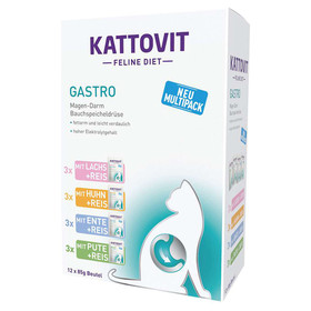 Abbildung Kattovit Feline Diet Gastro Multipack 12 x 85 g - 5 Stck
