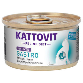 Abbildung Kattovit Feline Diet Gastro mit Ente 85 g - 12 Stck